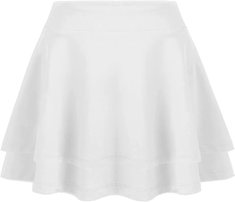 Arshiner Girl's Sport Skirts with Shorts Athletic Performance Pleated Skort with Pockets for Golf, Tennis, Running, 4T-13