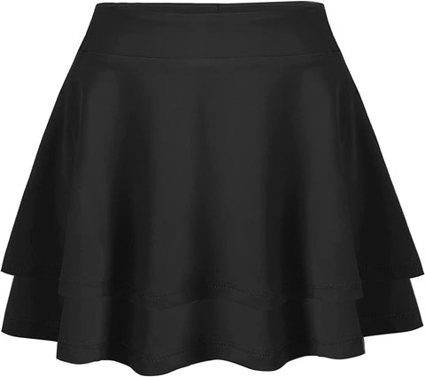 Arshiner Girl's Sport Skirts with Shorts Athletic Performance Pleated Skort with Pockets for Golf, Tennis, Running, 4T-13