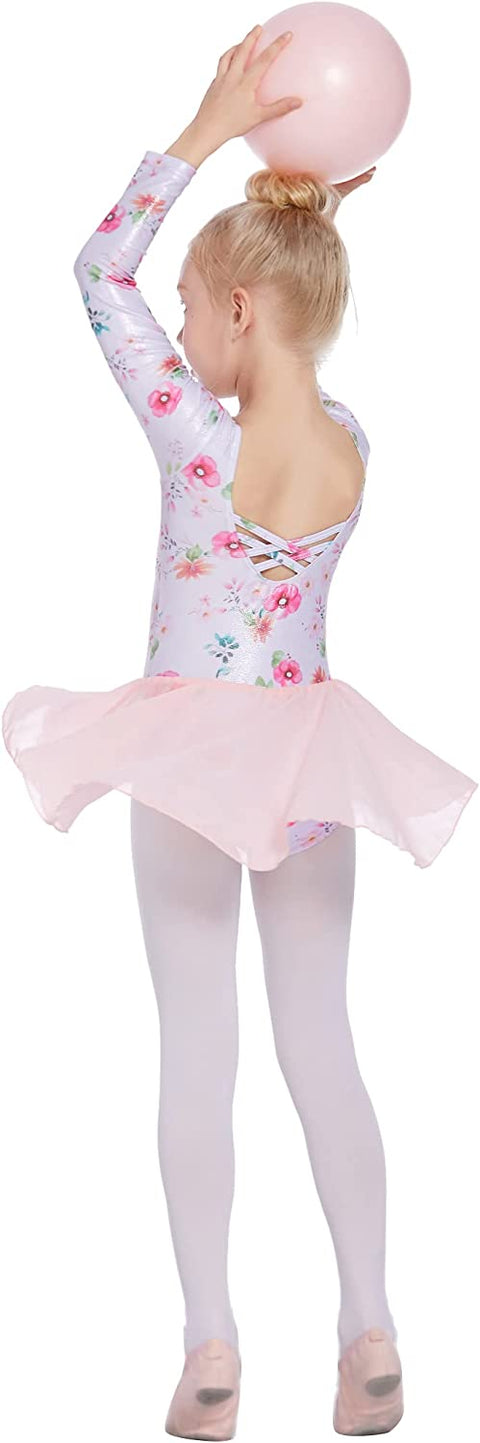 Arshiner Kids Girls Classic Long Sleeve Leotard Dance Ballet Dress