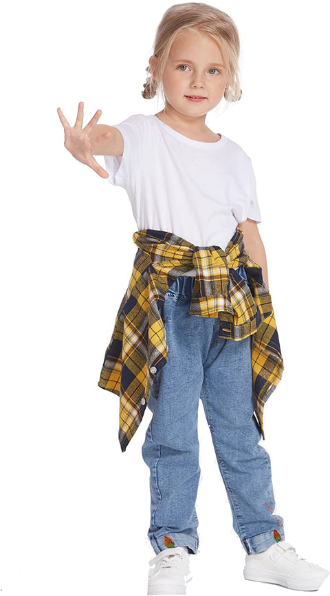 Arshiner Toddler Boys Girls Long Sleeve Plaid Shirt