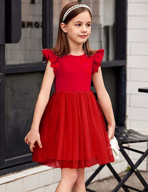 Arshiner Toddler Tutu Dress Little Girls Fluffy Summer Dresses