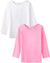Arshiner Kids 2 Pack Long Sleeve Tees Girls Basic Tees 2pcs Shirt