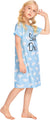 Arshiner Girl's Nightgowns Toddler Cute Printing Sleep Shirt for Girl Nightdress 4-12 Years Old