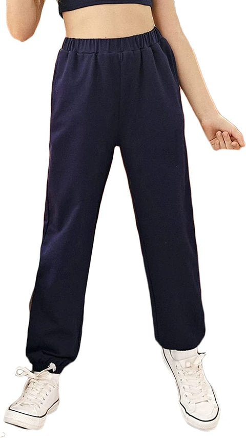 Arshiner Kids Girls Tie Dye Joggers Comfort Loose Sweatpants High Waist Trouser