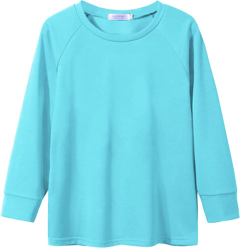Arshiner Girls Casual Tie Dye Crewneck Long Sleeve Sweaters