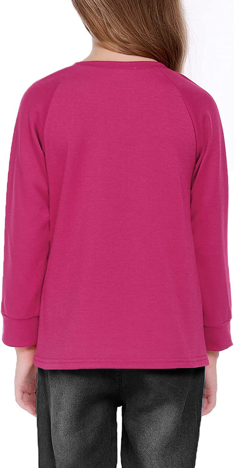Arshiner Girls Casual Tie Dye Crewneck Long Sleeve Sweaters
