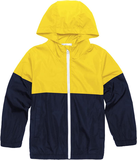 Arshiner Boys Girls Hooded Rain Jackets Waterproof Rain coats Packable Windbreaker for Kids Lightweight Jackets