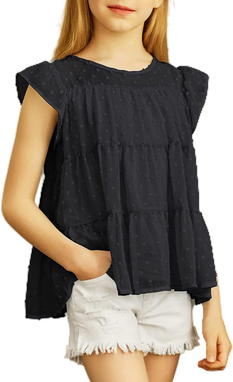 Arshiner Girls' Tunic Tops Summer Casual Blouses