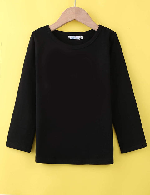 Arshiner Kids 2 Pack Long Sleeve Tees Girls Basic Tees