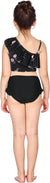 Arshiner Girls Swimsuit Ruffles Flounce Printed Two Pieces Bikini Set Swimwear Bathing Suits