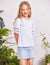 Arshiner Girls Short Sleeve T-Shirts Flare Tunic Summer Tops Trendy Blouse 4-13 Years