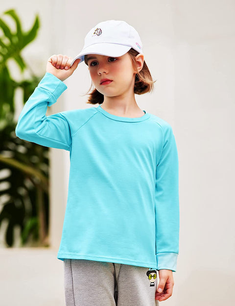 Arshiner Girls Casual Tie Dye Crewneck Long Sleeve Sweaters