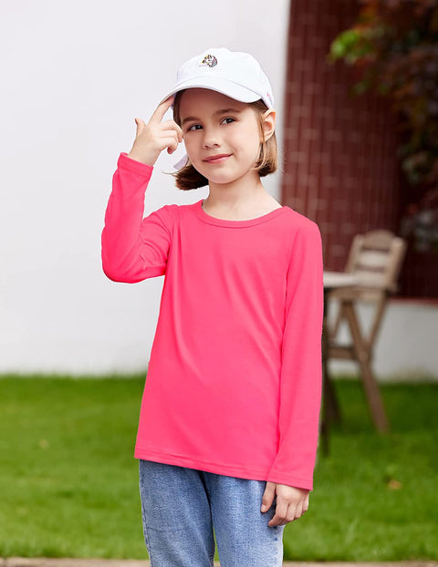 Arshiner Kids 3 Pack Long Sleeve Tees Girls Tees 3pcs Shirts