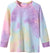 Arshiner Girls Casual Tie Dye Crewneck Long Sleeve Sweaters Loose Fashion Tops for 4-12 Years