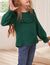 Arshiner Girls Long Sleeve Shirts Swiss Dot Blouses Crewneck Ruffle Tunic Tops Casual Blouses Cute