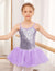 Arshiner Girls Camisole Ballet Leotards Sparkly Dance Dress with Tutu Skirted Sequin Ballerina Costume for Toddlers