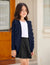 Arshiner Girls Cardigan Sweaters Ruffle School Uniform Sweater V Neck Button Front Outerwear 4-13 Years