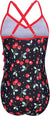 Arshiner Girls One Piece Swimsuit Hawaiian Ruffle Crisscross Back Beach Bathing Suit Kids Floral Print Swimwear