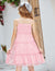 Arshiner Girls Summer Dress Sleeveless Swiss Dot Spaghetti Strap Ruffle Flowy Casual Sundress for 5-12 Years