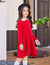 Arshiner Girls Long Sleeve Dress Casual Vintage Peter Pan Collar Swing Party Dress Age 3-14 Years