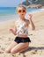 Arshiner Girls Bathing Suit Two Pieces Bikini Set Ruffle 3D Printed Summer Beach Swimsuit 5-14Y