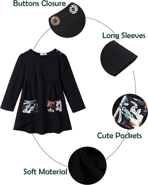 Arshiner Little Girls Unicorn Clothing Sets Long Sleeve Tops Pants