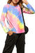 Arshiner Girls Casual Tie Dye Crewneck Long Sleeve Sweaters Loose Fashion Tops for 4-12 Years