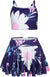 Arshiner Girls' 3Pcs Swimsuits Bikini Bathing Suit Beach Surf Floral Tankini Swimwear