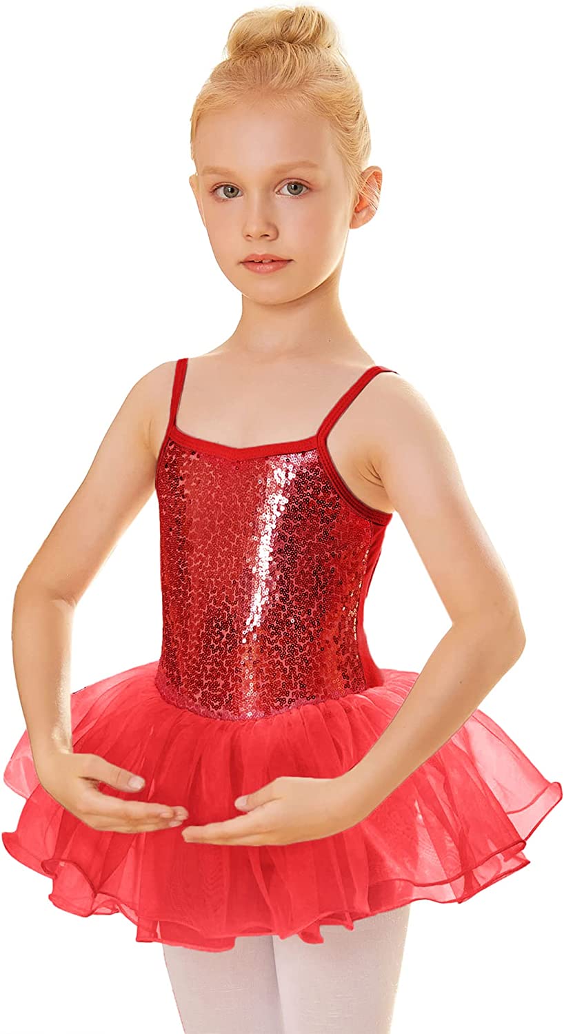 Robe Tutu Danse Classique Fille 3-7 Ans - 4 Couches Tulle - Nœud Papillon - 7 Coloris