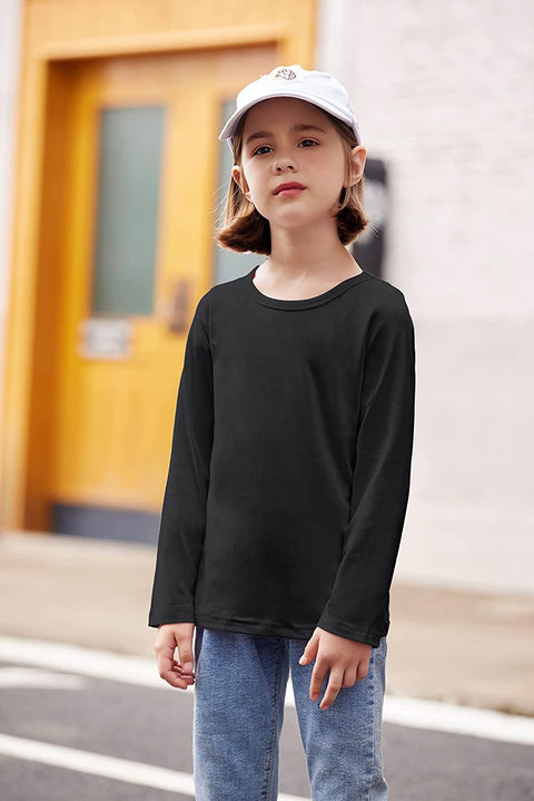 Arshiner Kids 3 Pack Long Sleeve Tees Girls Tees 3pcs Shirts