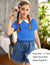 Arshiner Girls Long/Short Sleeve Tops Basic Peter Pan Collar T-Shirts Soft Blouses Tees