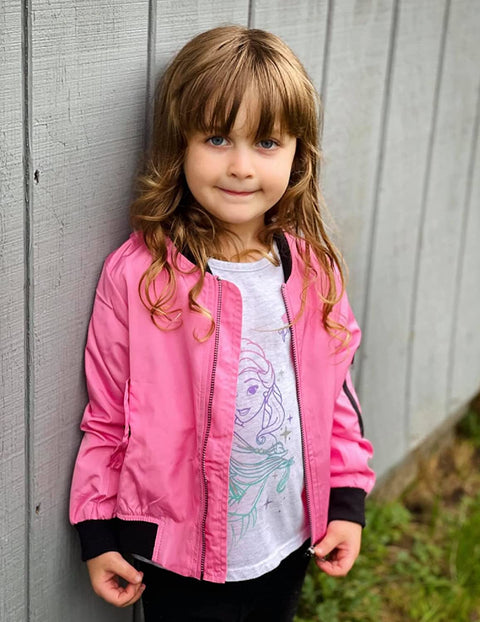 Arshiner Girls Bomber Jacket Casual Coat Zip Up Outerwear