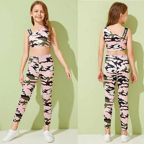 Arshiner Girl's Ankle Length Leggings 3-Pack Flower Stretch Pants