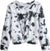 Arshiner Girls Casual Twist Front Lightweight Sweatshirt Tie Dye Printed Long Sleeve Crop Tops Pullover