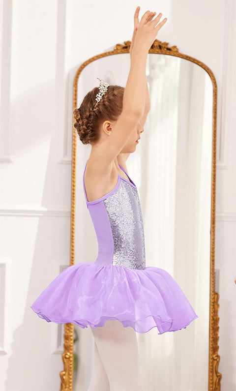 Arshiner Girls Camisole Ballet Leotards Sparkly Dance Dress