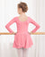 Arshiner Kid Girls Long Sleeve Shiny Ballet Dance Dress Tutu Skirted Leotard