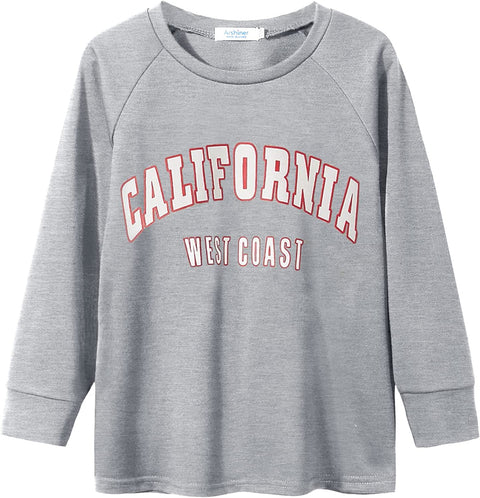 Arshiner Girls Casual Tie Dye Crewneck Long Sleeve Sweaters