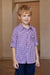Arshiner Boy's Plaid Button Down Shirt Long Sleeve Roll Up Casual Shirts with Pocket 4-11 Years