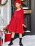 Arshiner Girl's Dresses Button Down Midi Long Sleeve Casual Sundress A-line Dress with Pockets