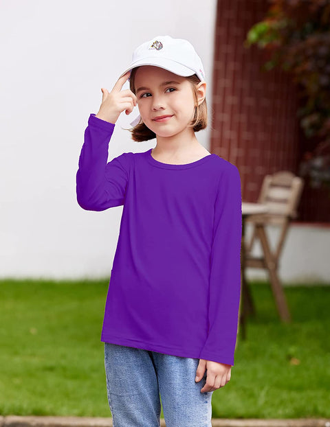 Arshiner Kids 3 Pack Long Sleeve Tees Girls Tees 3pcs Shirts