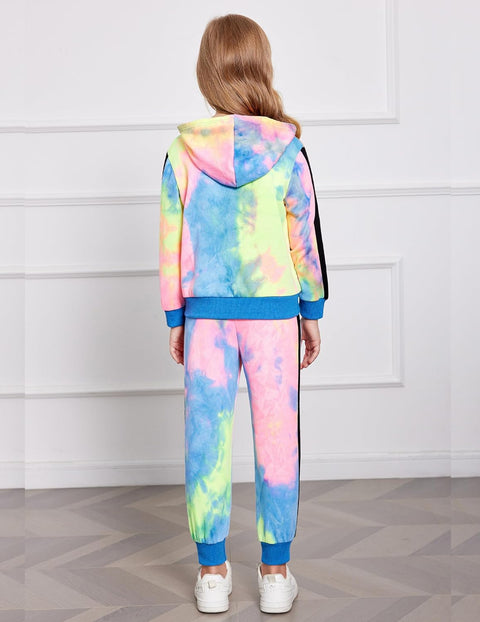 Arshiner Girls Jogger Set 2 Piece Outfits Zip Up Hoodie Sweatsuits