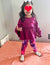 Arshiner Toddler Girls Outfits Floral Patchwork Tops+Pants Sets Long Flare Sleeve 2pcs Pants Sets