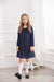 Arshiner Girls Dress Kids Long Sleeve Solid Color Casual T-Shirt Dress