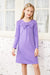 Arshiner Girls Dress Long Sleeve Solid Tunic Dress for Girls with Big Bow Tie