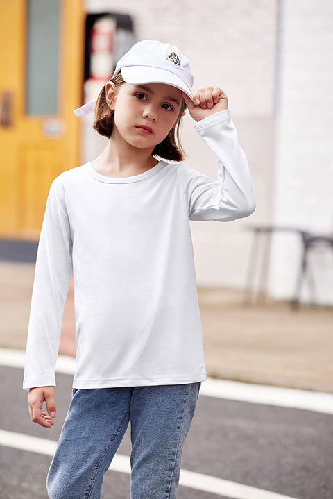 Arshiner Kids 3 Pack Long Sleeve Tees Girls Tees 3pcs Shirts