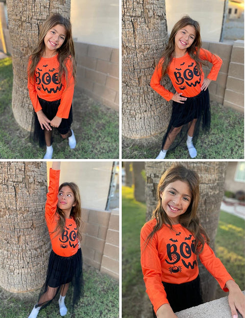 Arshiner Kids 2 Pack Long Sleeve Tees Girls Basic Tees