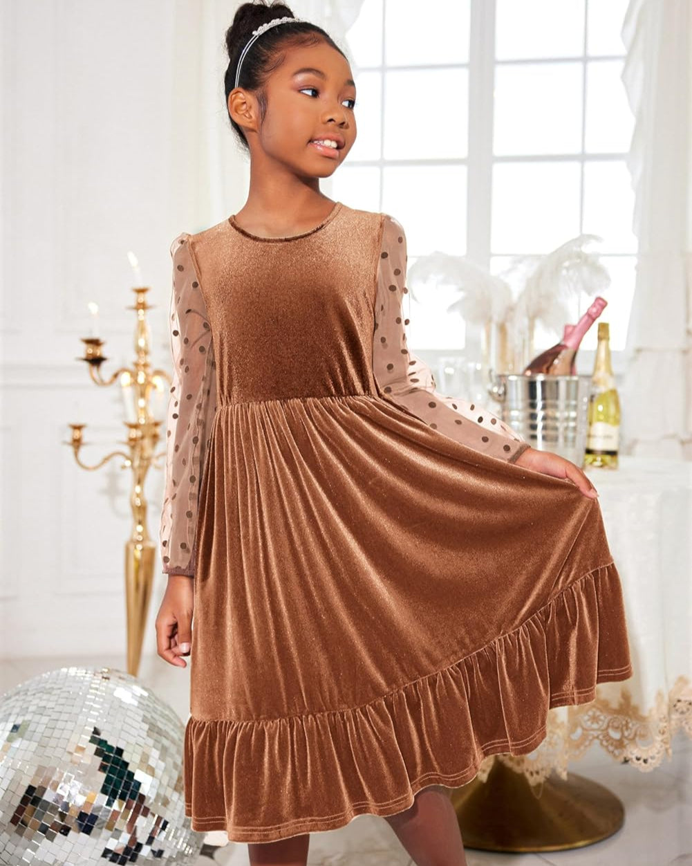 Cold Shoulder Wedding Guest Dress Girl Formal Dress For Females Girls Semi Formal Dress Kids Cute A Prom Party Gown Kids Cold Shoulder Wedding Guest Dress Girl Formal Dress For Females Girls Semi Formal Dress Kids Cute A Prom Party Gown Kids