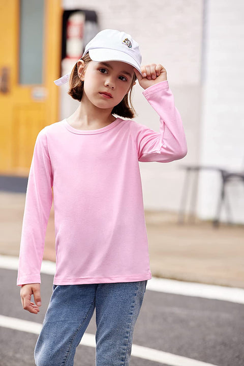 Arshiner Kids 3 Pack Long Sleeve Tees Girls Tees 3pcs Shirts