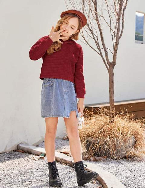 Arshiner Girls 2 Piece Hooded Sweatshirt and Sweatpants Sets