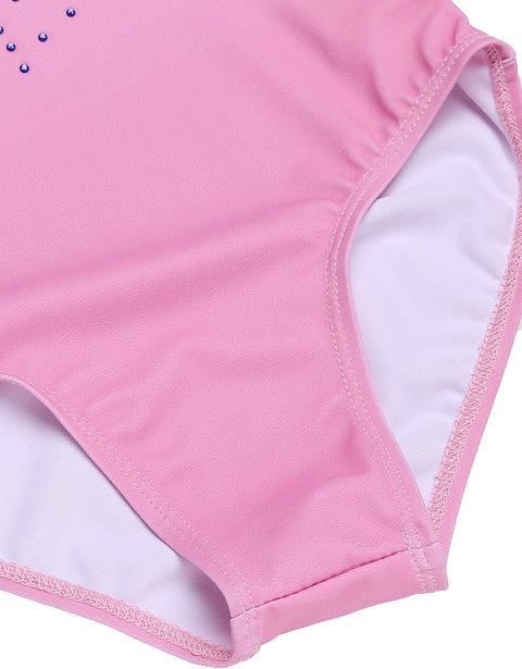 Arshiner Kid Girls Long Sleeve Color Gradient Gymnastics Leotard